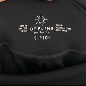 Aerie black offline leggings size S